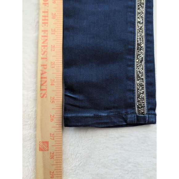 Tommy Bahama High Rise Ankle Tema Indigo Sparkle Denim Seacoast Wash Size 4 NWT - Picture 7 of 16